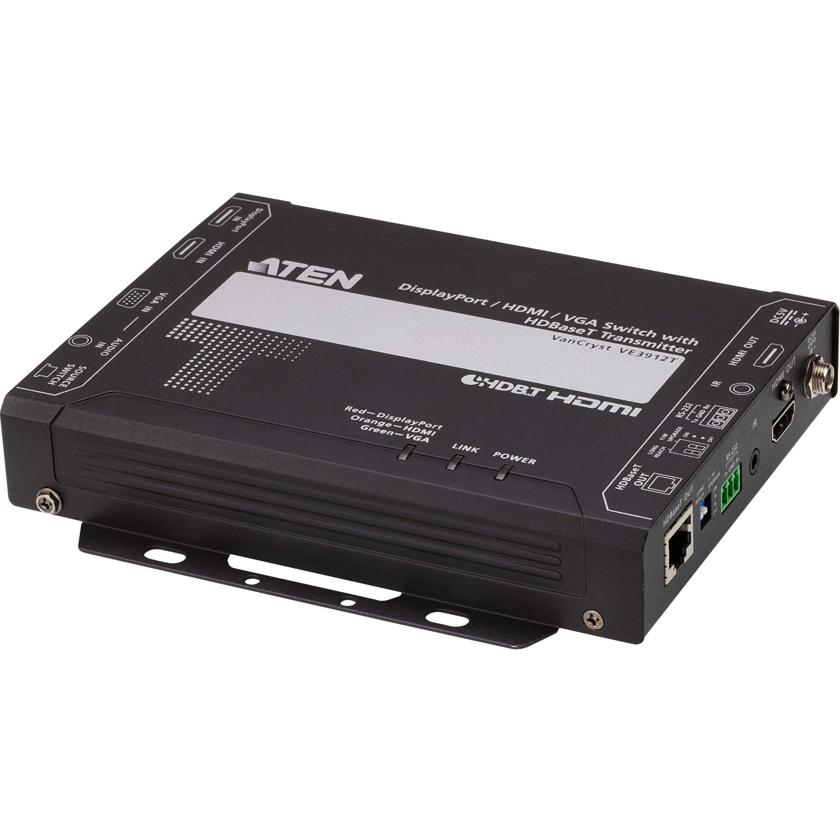   Dport vido   metteur HDBaseT DP / HDMI et VGA avec POH 4k@100m VE3912T-AT-G