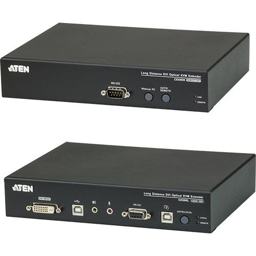   KVM extender   KVM extender DVI sur fibre optique 20Km CE690-AT-G
